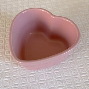 Le Creuset Heart Ramekin Pink EUC